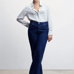 Mango Buttoned Flowy Shirt -Mango popular store mango 3203 5352636 6