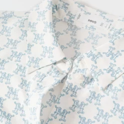 Mango Buttoned Flowy Shirt -Mango popular store mango 3203 5352636 8