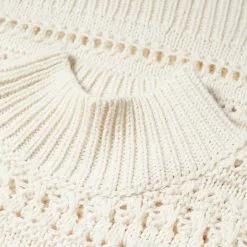 Mango Openwork Sweater Perkins Collar -Mango popular store mango 3205 8742636 5