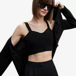 Mango Knitted Cropped Top