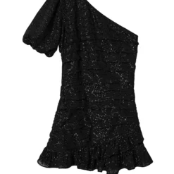 Mango Metallic Asymmetric Dress -Mango popular store mango 3211 4832236 6