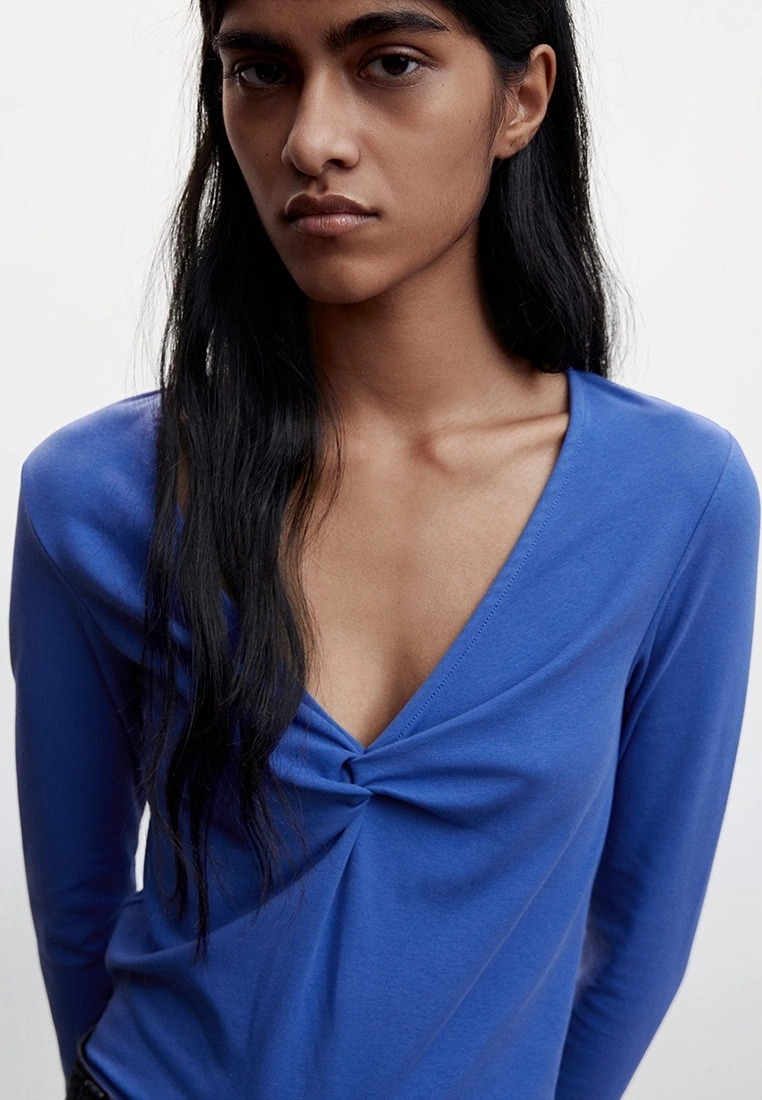 Mango Knot Detail T-Shirt 5 Mango Knot Detail T-Shirt - Image 3