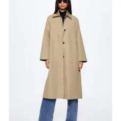 Mango Oversized Cotton Trench Coat -Mango popular store mango 3219 1767426 6