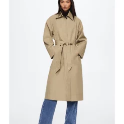 Mango Oversized Cotton Trench Coat -Mango popular store mango 3219 1767426 7