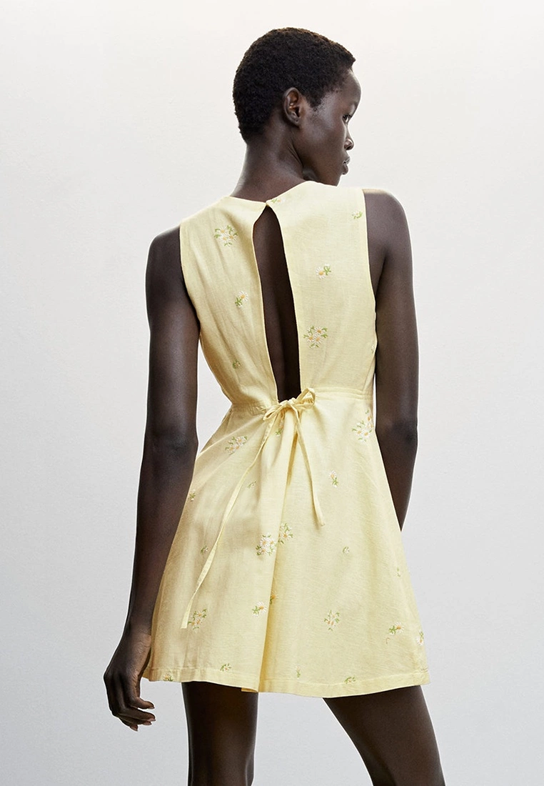 Mango Floral Embroidery Dress 4 Mango Floral Embroidery Dress - Image 2