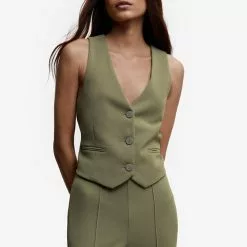 Mango Buttons Suit Waistcoat