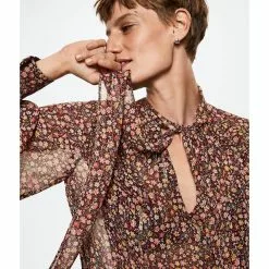 Mango Bow Printed Blouse -Mango popular store mango 3223 2277426 3