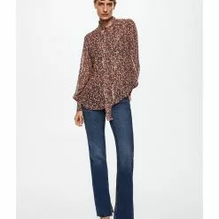 Mango Bow Printed Blouse -Mango popular store mango 3223 2277426 5