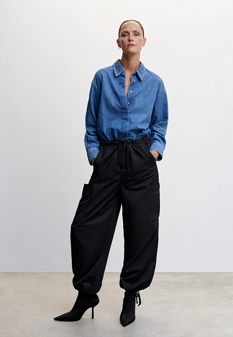 Mango Oversize Denim Shirt 6 Mango Oversize Denim Shirt - Image 4