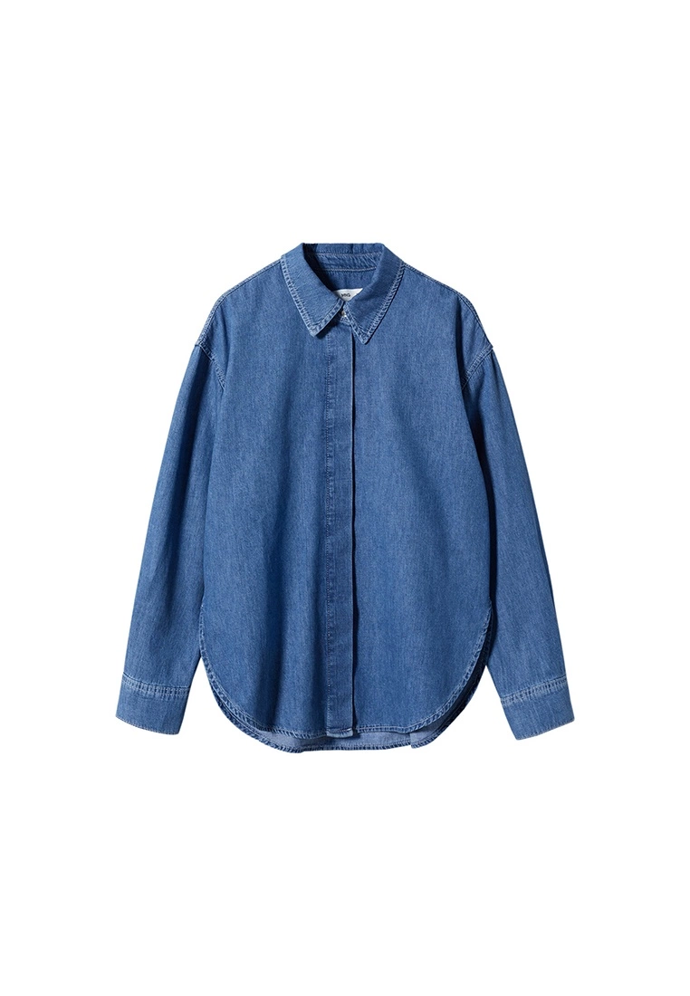 Mango Oversize Denim Shirt 7 Mango Oversize Denim Shirt - Image 5