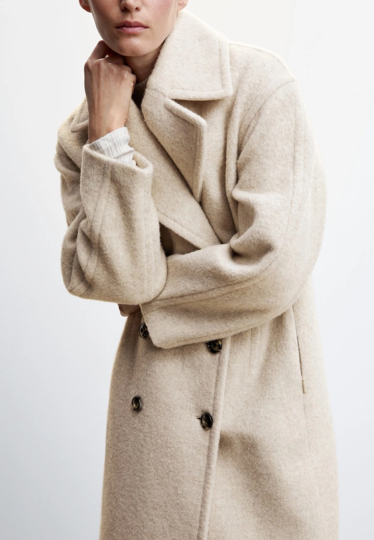 Mango Buttoned Wool Coat 6 Mango Buttoned Wool Coat - Image 4