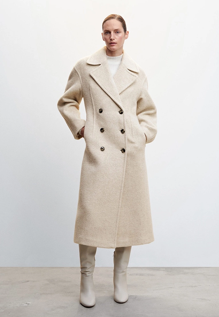 Mango Buttoned Wool Coat 7 Mango Buttoned Wool Coat - Image 5