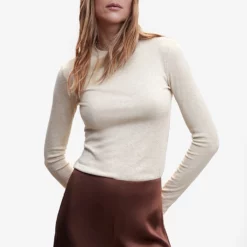 Mango Textured Knit T-Shirt