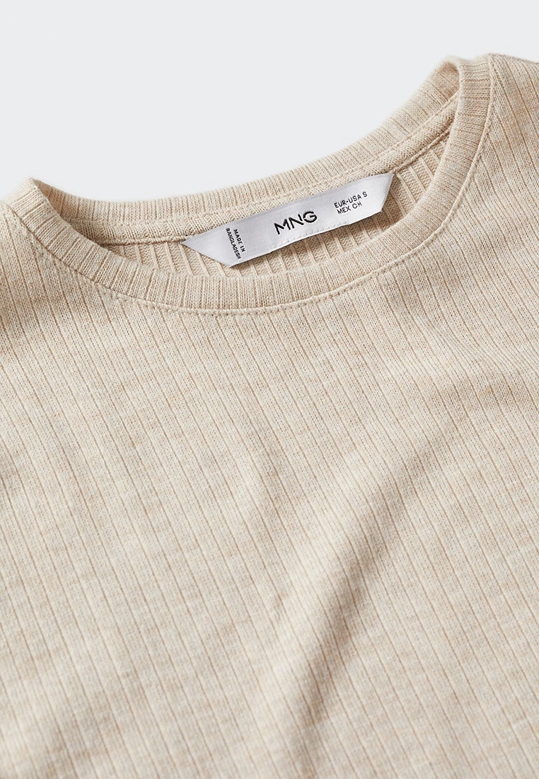 Mango Textured Knit T-Shirt 7 Mango Textured Knit T-Shirt - Image 5