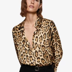 Mango Animal Print Shirt