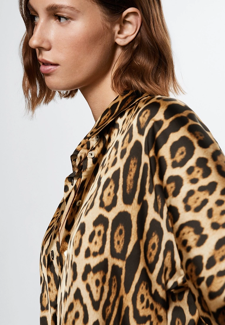 Mango Animal Print Shirt 5 Mango Animal Print Shirt - Image 3