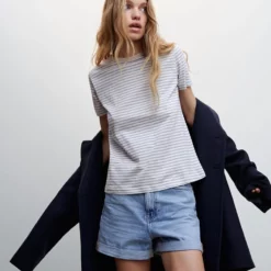 Mango 100% Cotton T-Shirt 12 Mango 100% Cotton T-Shirt -Mango popular store mango 3246 4129046 4