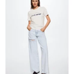 Mango Printed Cotton-Blend T-Shirt 14 Mango Printed Cotton-Blend T-Shirt -Mango popular store mango 3252 6477426 5