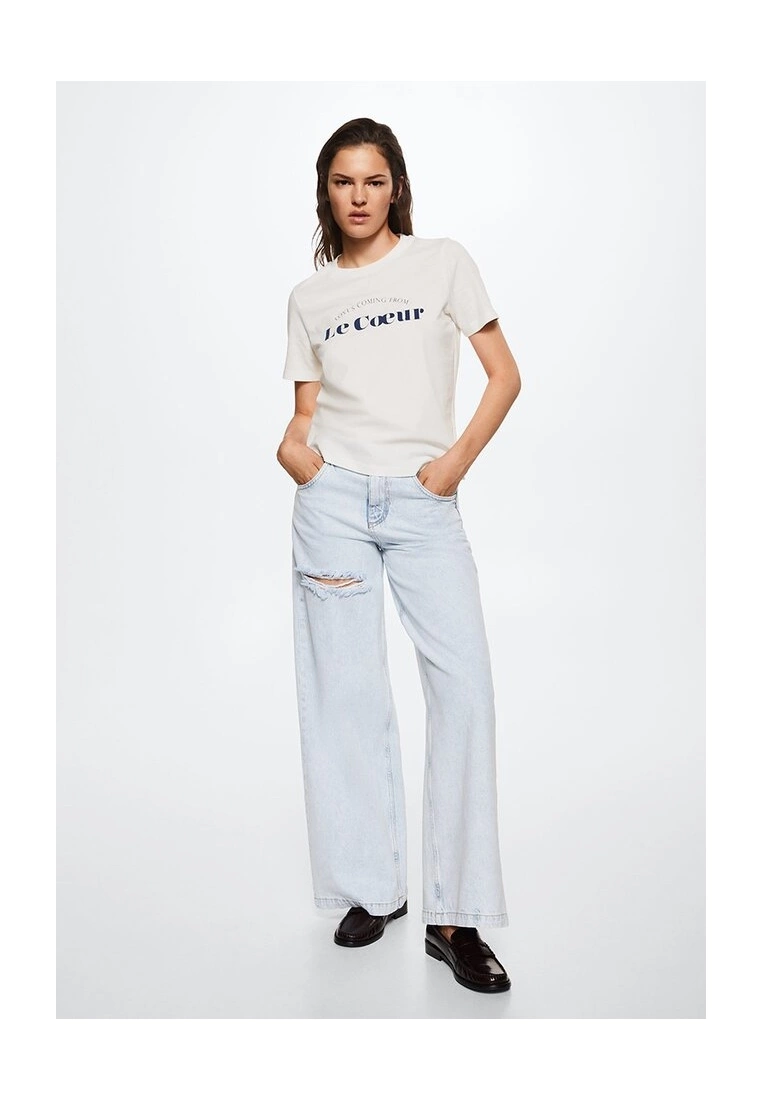 Mango Printed Cotton-Blend T-Shirt 7 Mango Printed Cotton-Blend T-Shirt - Image 5