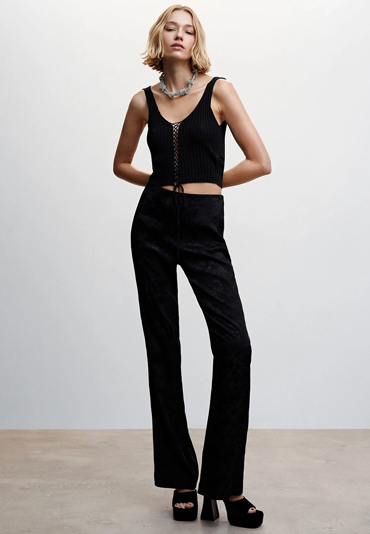 Mango Ribbed Lace Top 7 Mango Ribbed Lace Top - Image 5