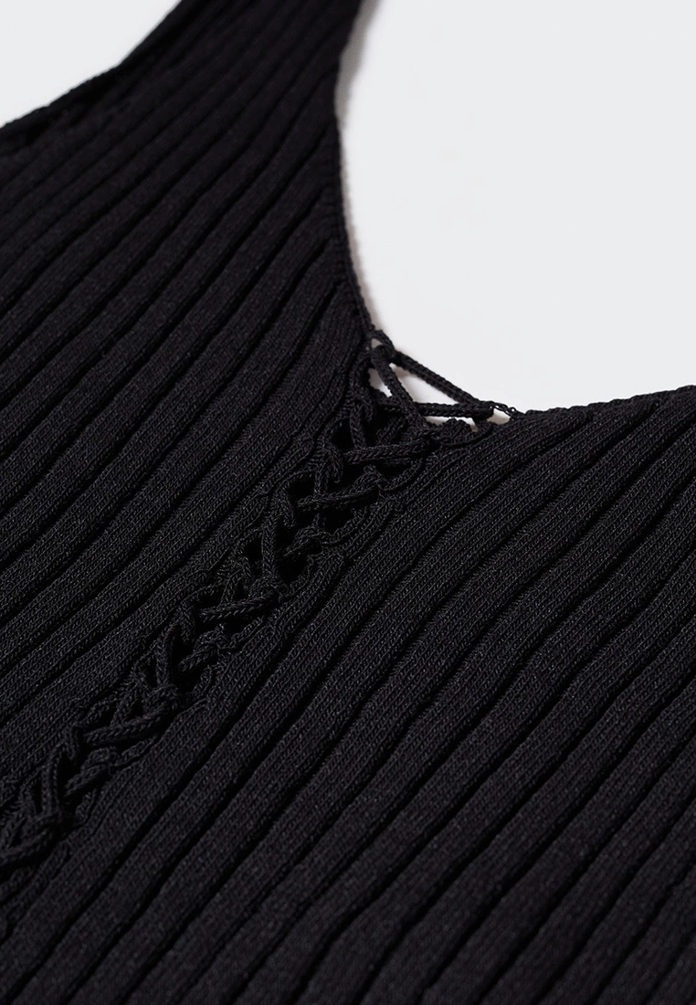 Mango Ribbed Lace Top 8 Mango Ribbed Lace Top - Image 6