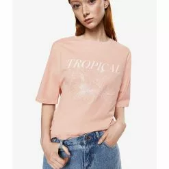 Mango Tropical Print T-Shirt