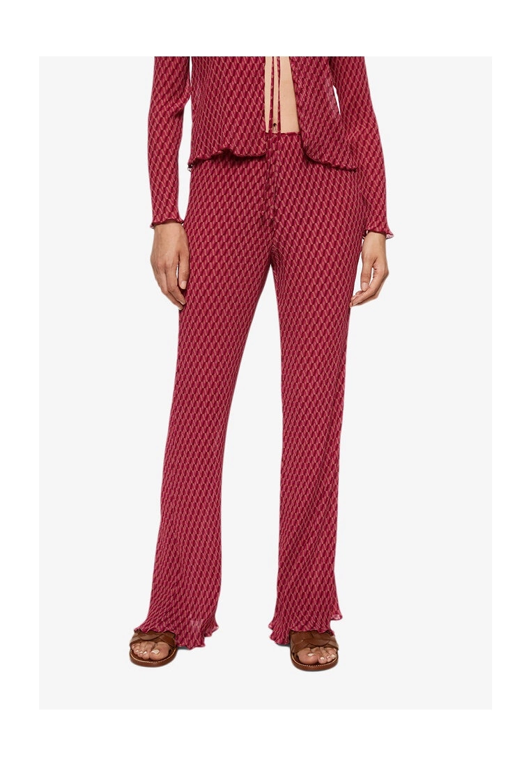 Mango Straight Textured Trousers 3 Mango Straight Textured Trousers