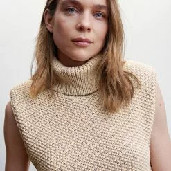 Mango Turtleneck Knitted Vest -Mango popular store mango 3268 4849046 3