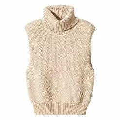 Mango Turtleneck Knitted Vest -Mango popular store mango 3269 4849046 7