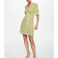 Mango Ruched Detail Dress -Mango popular store mango 3277 3087426 5