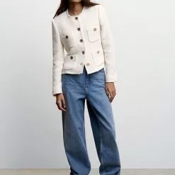 Mango Pocket Tweed Jacket -Mango popular store mango 3277 7929046 5