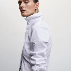 Mango Essential Cotton-Blend Shirt -Mango popular store mango 3287 1149046 3