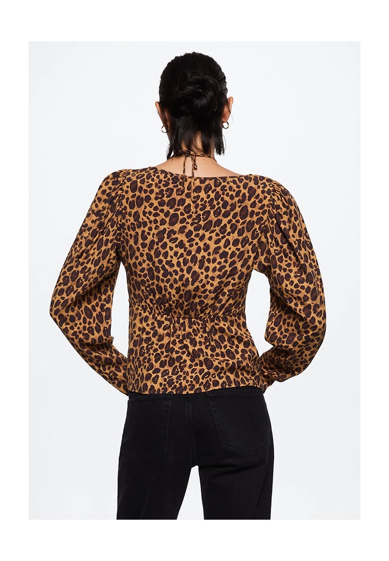 Mango Animal Print Blouse 4 Mango Animal Print Blouse - Image 2