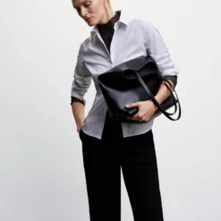 Mango Essential Cotton-Blend Shirt -Mango popular store mango 3288 1149046 4