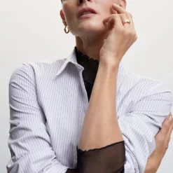 Mango Essential Cotton-Blend Shirt -Mango popular store mango 3288 1149046 5