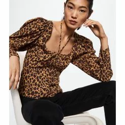 Mango Animal Print Blouse 9 Mango Animal Print Blouse -Mango popular store mango 3288 4367426 3