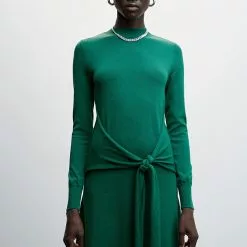 Mango Bow Knitted Dress -Mango popular store mango 3289 9762636 5