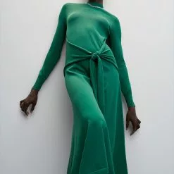 Mango Bow Knitted Dress -Mango popular store mango 3290 9762636 6