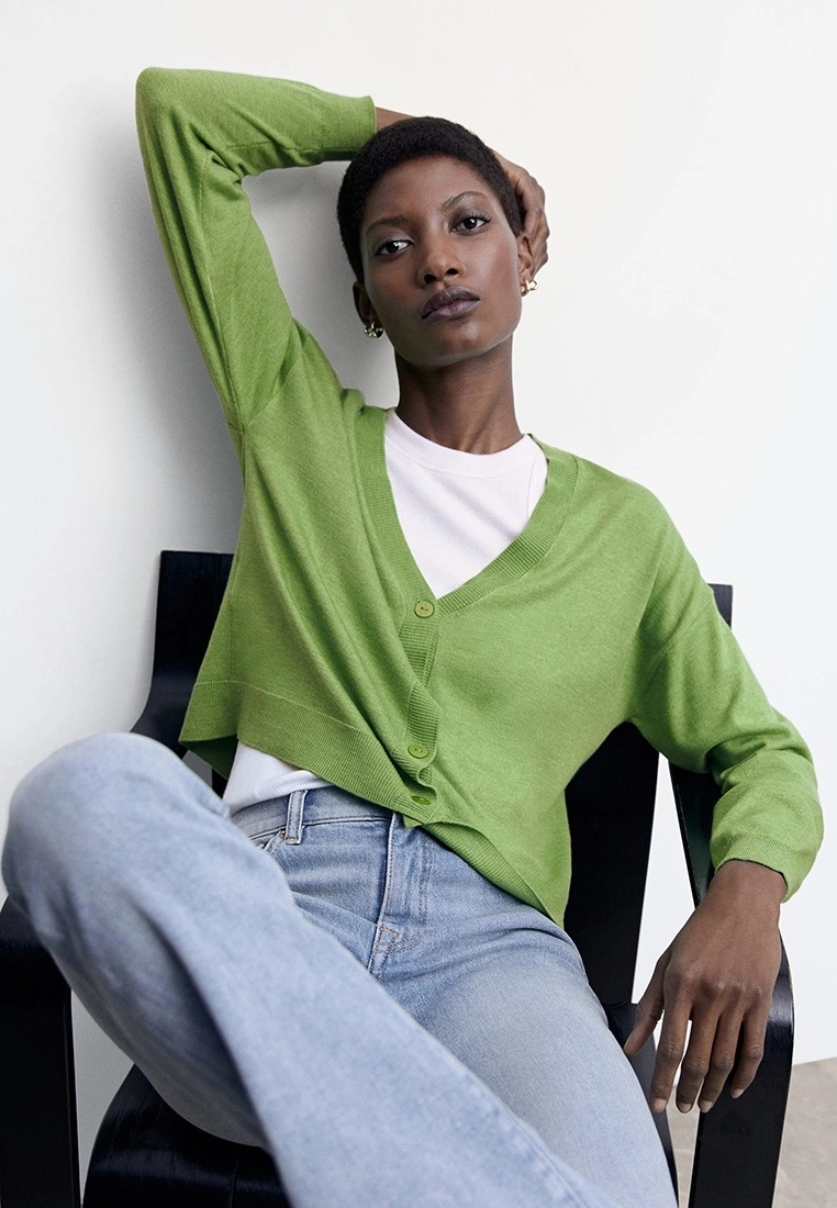 Mango Fine-Knit Cardigan 6 Mango Fine-Knit Cardigan - Image 4