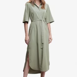 Mango Bow Shirt Dress