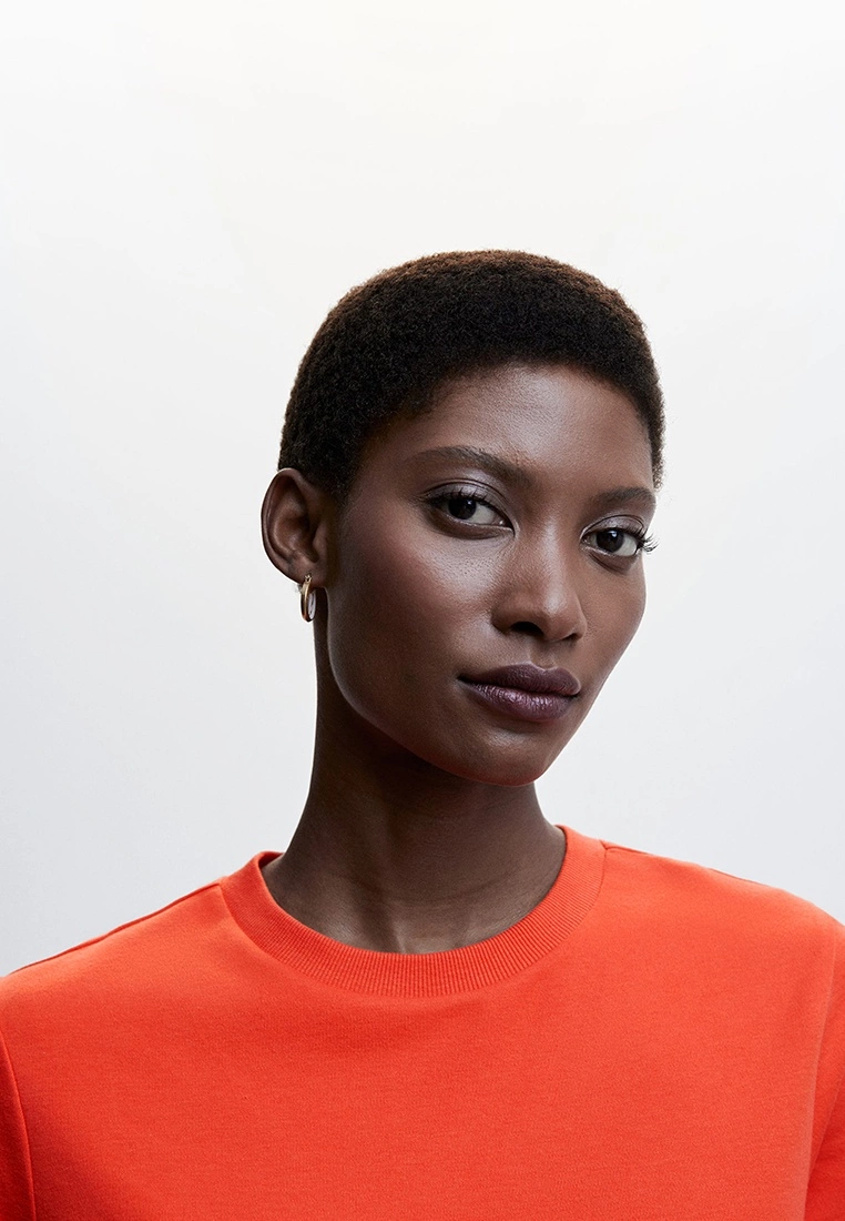 Mango Rounded Neck Cotton T-Shirt 5 Mango Rounded Neck Cotton T-Shirt - Image 3