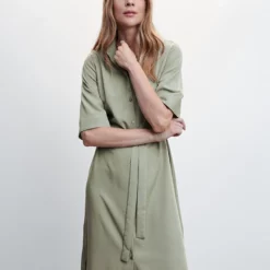 Mango Bow Shirt Dress 11 Mango Bow Shirt Dress -Mango popular store mango 3298 2842636 4