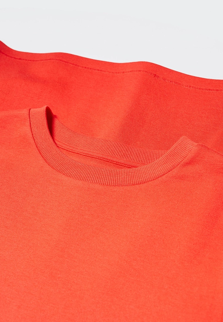 Mango Rounded Neck Cotton T-Shirt 8 Mango Rounded Neck Cotton T-Shirt - Image 6