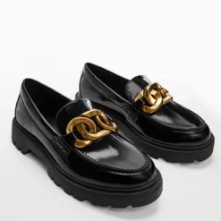 Mango Chain Loafers -Mango popular store mango 3302 0562636 2