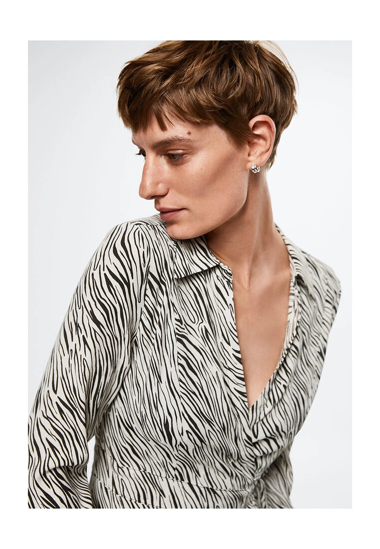 Mango Animal Print Dress 6 Mango Animal Print Dress - Image 4