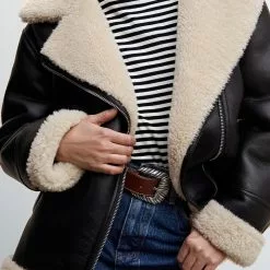 Mango Faux Shearling-Lined Jacket 14 Mango Faux Shearling-Lined Jacket -Mango popular store mango 3311 4752636 5
