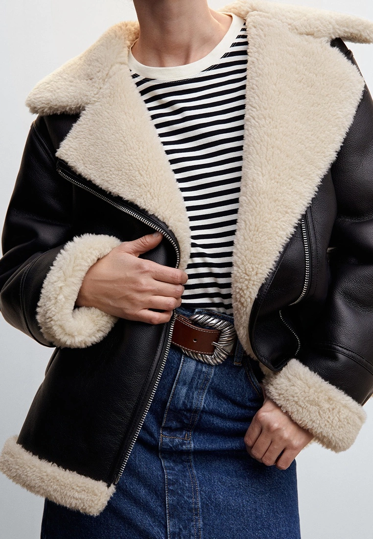 Mango Faux Shearling-Lined Jacket 7 Mango Faux Shearling-Lined Jacket - Image 5