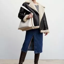 Mango Faux Shearling-Lined Jacket 15 Mango Faux Shearling-Lined Jacket -Mango popular store mango 3311 4752636 6