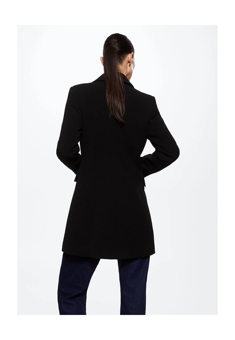 Mango Fitted Crossed Coat 5 Mango Fitted Crossed Coat - Image 3