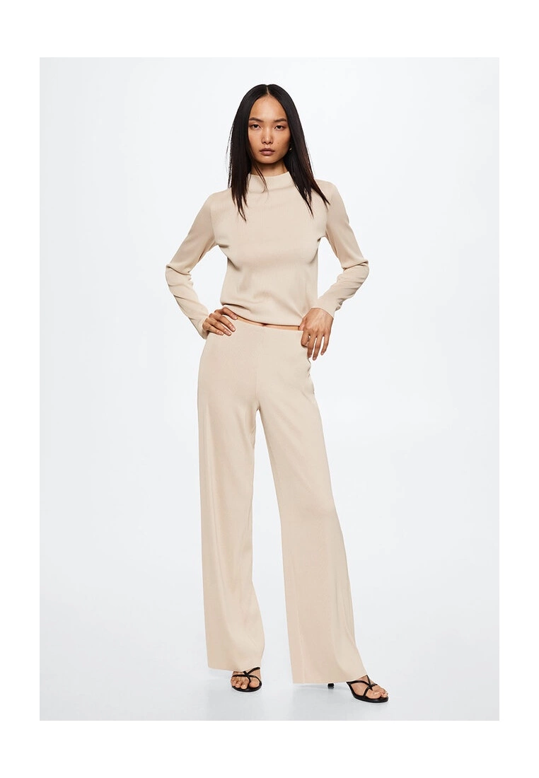 Mango Pleated Palazzo Trousers 6 Mango Pleated Palazzo Trousers - Image 4